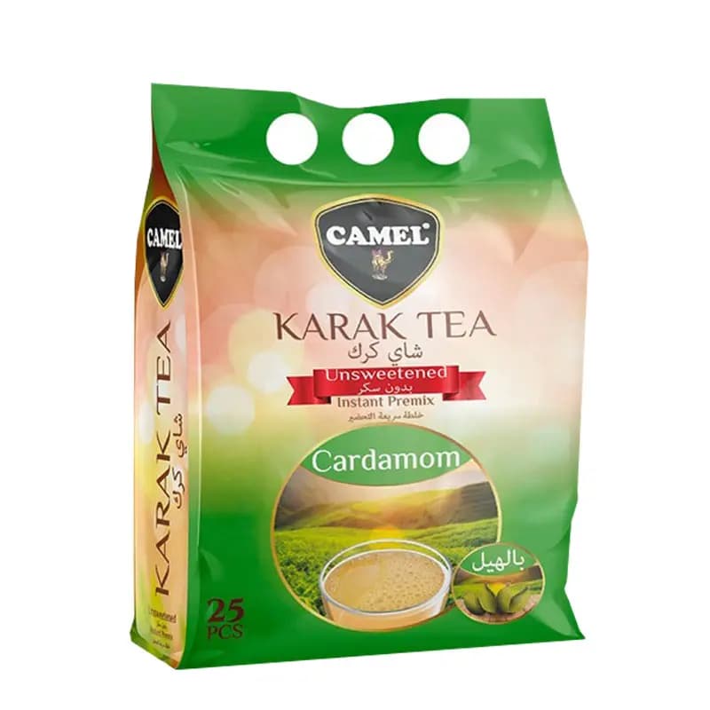 چای کرک کمل بدون شکر با طعم هل – 25 عدد