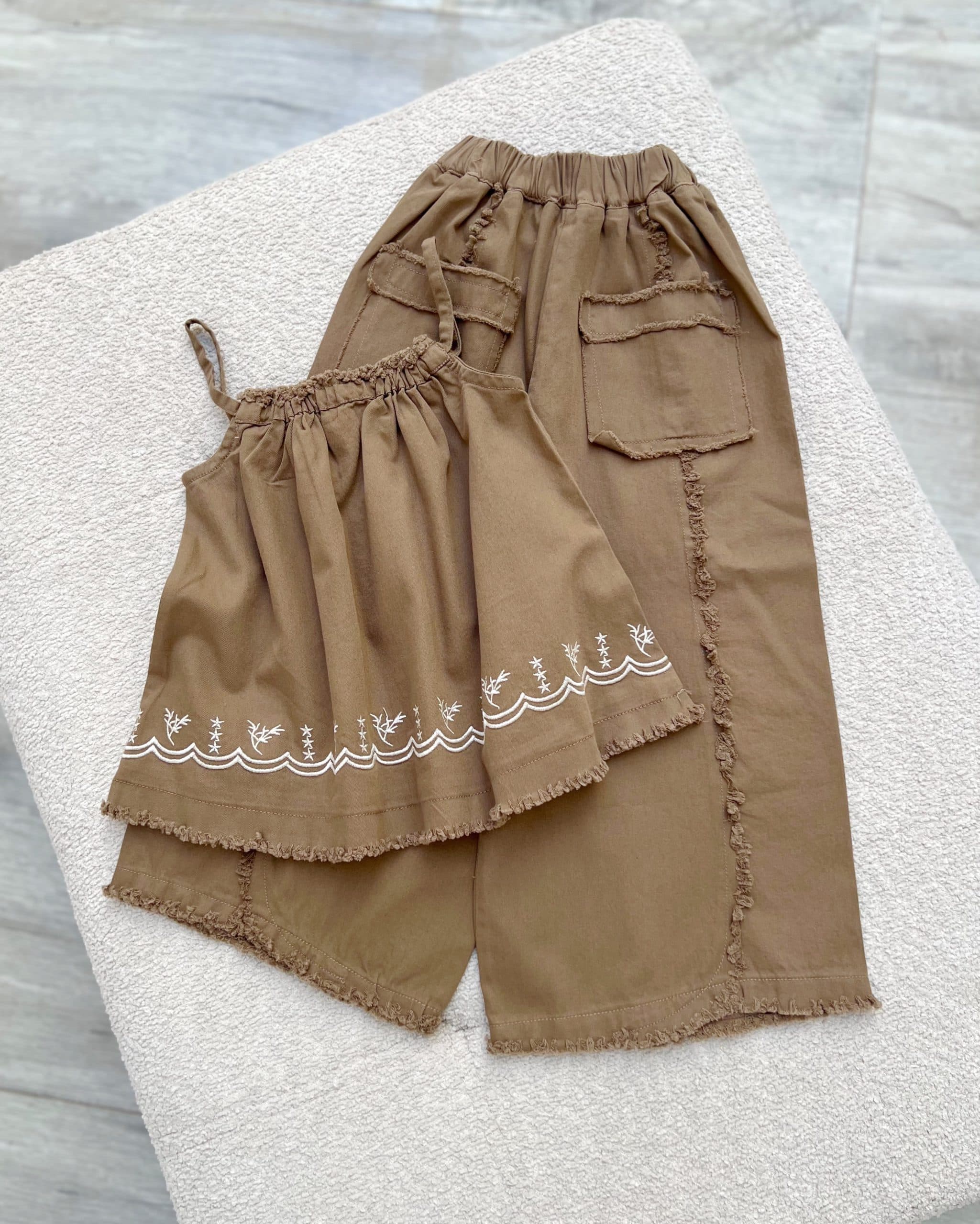 2 تیکه شومیز بندی و شلوار کتان (3xl_S) — تصویر ۲