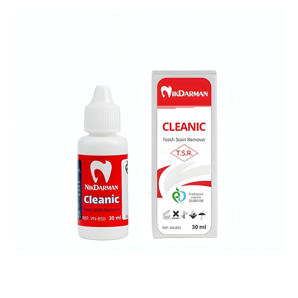محلول لکه بر دندان نیک درمان Nikdarman Cleanic (T.S.R)