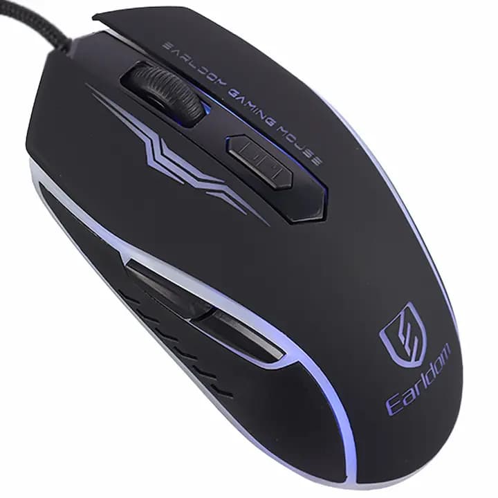 ماوس گیمینگ ارلدام مدل ET-KM12 با سیم ۶ کلید RGB — تصویر ۵