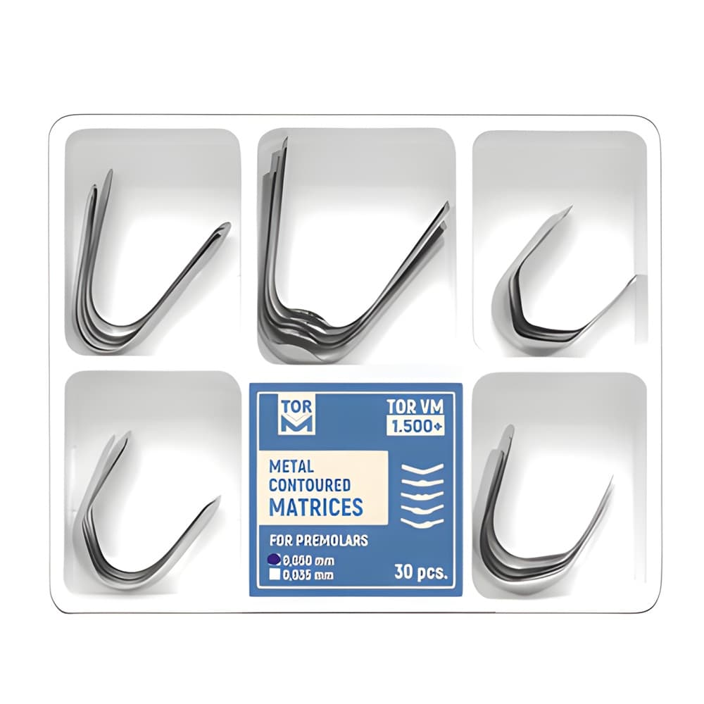 کیت ماتریس فرم‌دار پرمولر تور وی ام +TorVM Premolar Matrices Assortment Kit 1.500