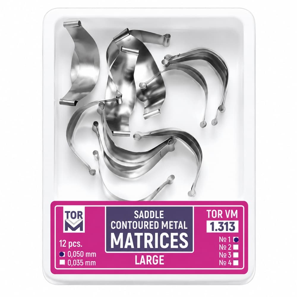 ماتریس زین‌اسبی تور وی ام 1.313 (Large) TorVM Saddle Contoured Metal Matrices
