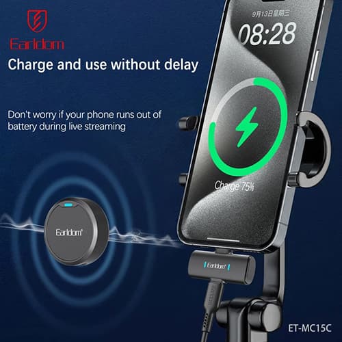 ست میکروفن بی سیم ارلدام مدل MC15C با درگاه اتصال USB-C — تصویر ۳