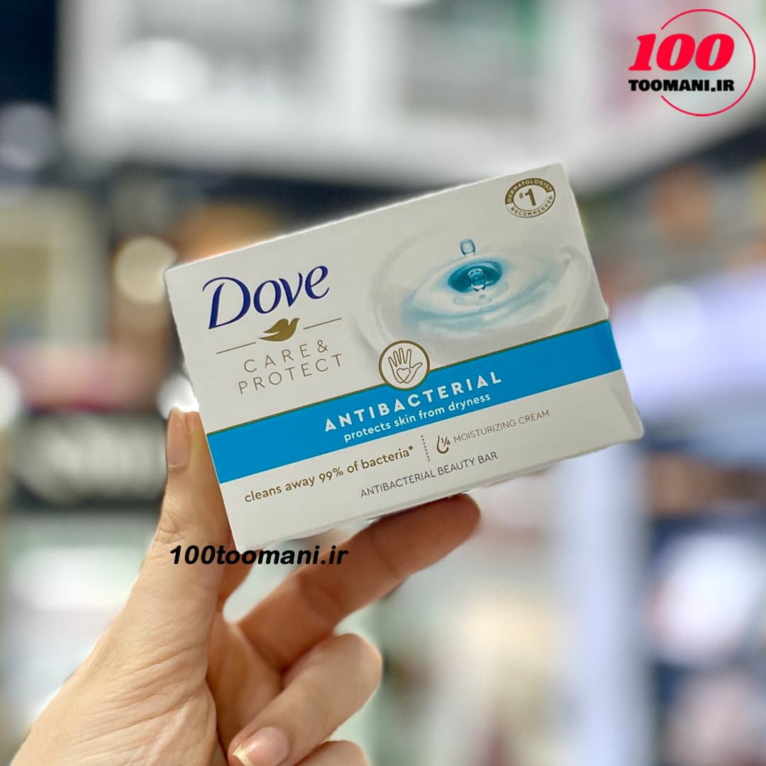 صابون آنتی باکتریال داو Care & Protect حجم 106 گرم — تصویر ۲