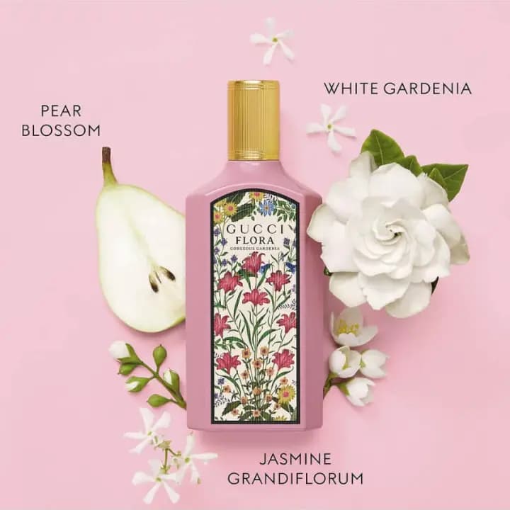 ادکلن گوچی فلورا گورجس گاردنیا فرگرانس ورد حجم 100 میل | GUCCI Flora Gorgeous Gardenia Fragrance world 100ml — تصویر ۳