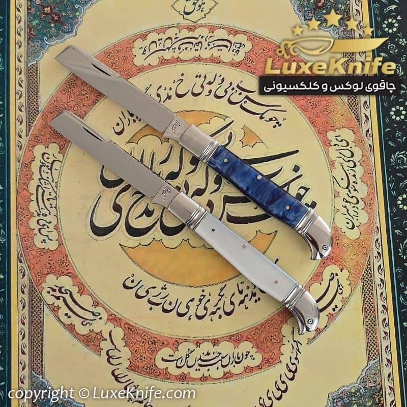 قلم تراش لوکس طرح ماهلین ( تیغه فولادی و دسته فیبر آلمانی ) — تصویر ۸