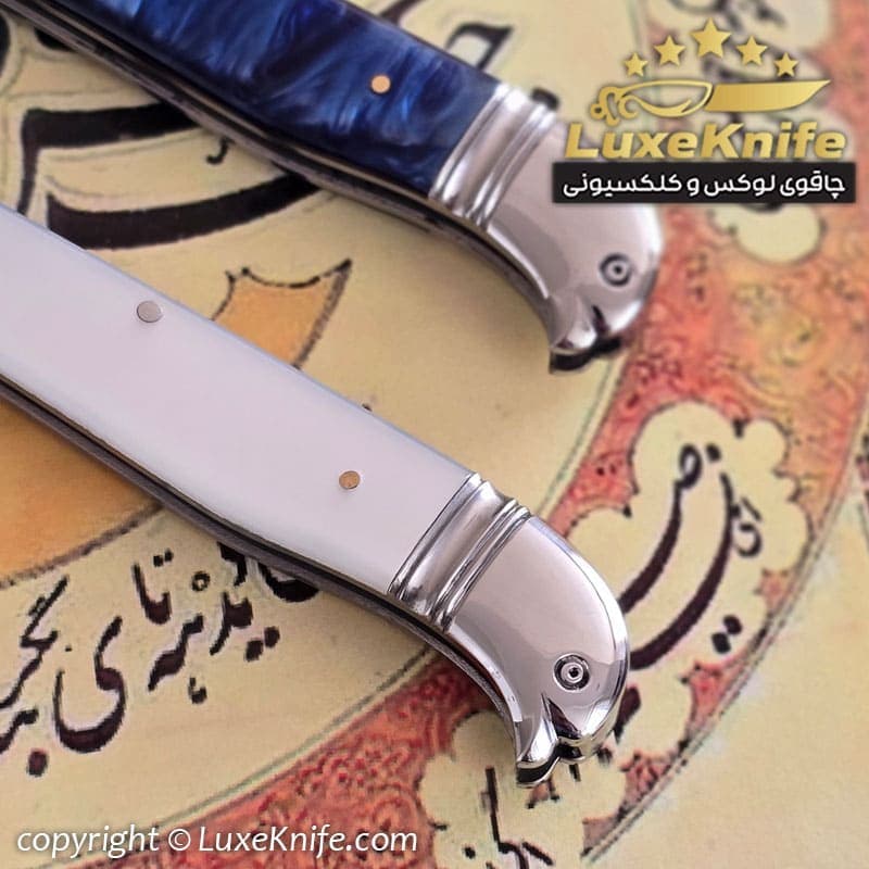 قلم تراش لوکس طرح ماهلین ( تیغه فولادی و دسته فیبر آلمانی ) — تصویر ۷