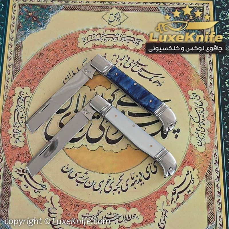 قلم تراش لوکس طرح ماهلین ( تیغه فولادی و دسته فیبر آلمانی ) — تصویر ۳
