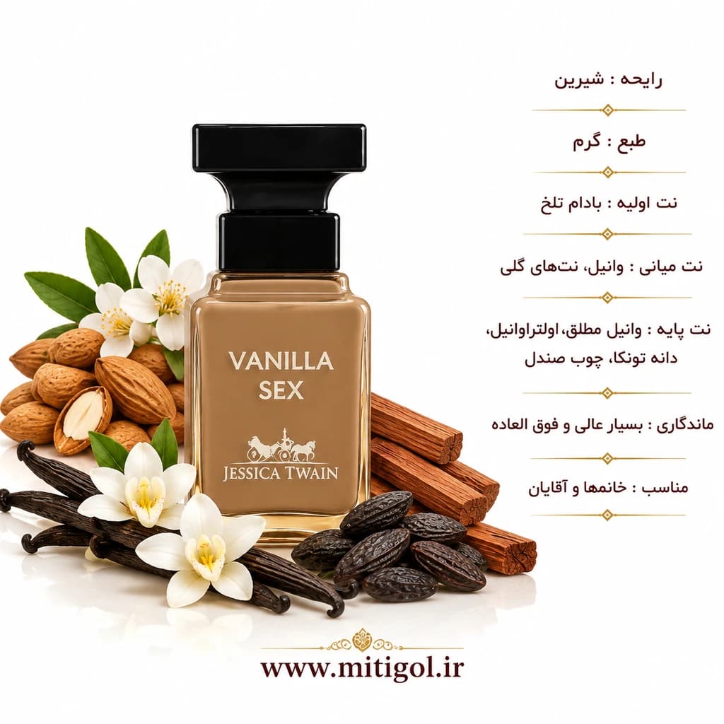 عطر ادکلن وانیلا سکس جسیکا تویین حجم 25میل — تصویر ۲