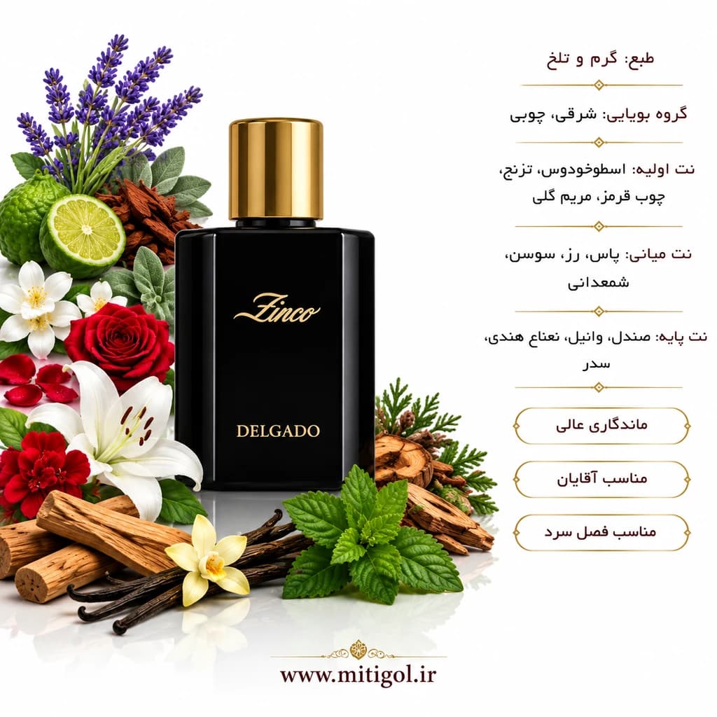 ادکلن دیویدف زینو برند دلگادو حجم 25میل — تصویر ۲