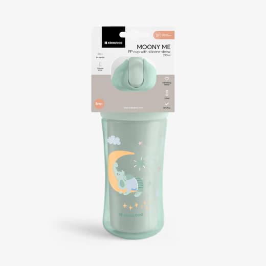 لیوان نی دار کیکابو مدل Moony me حجم 220 میل