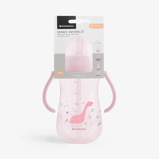 لیوان نی دار کیکابو مدل Dino world حجم 300 میل — تصویر ۳