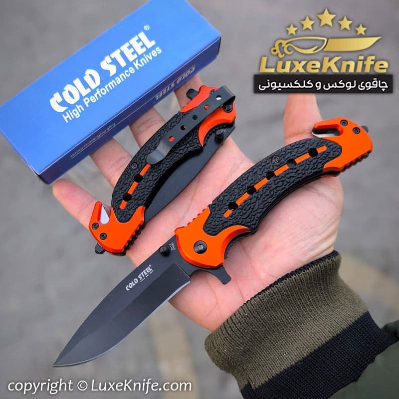 چاقو جیبی کلد استیل کاتر دار (COLD STEEL)