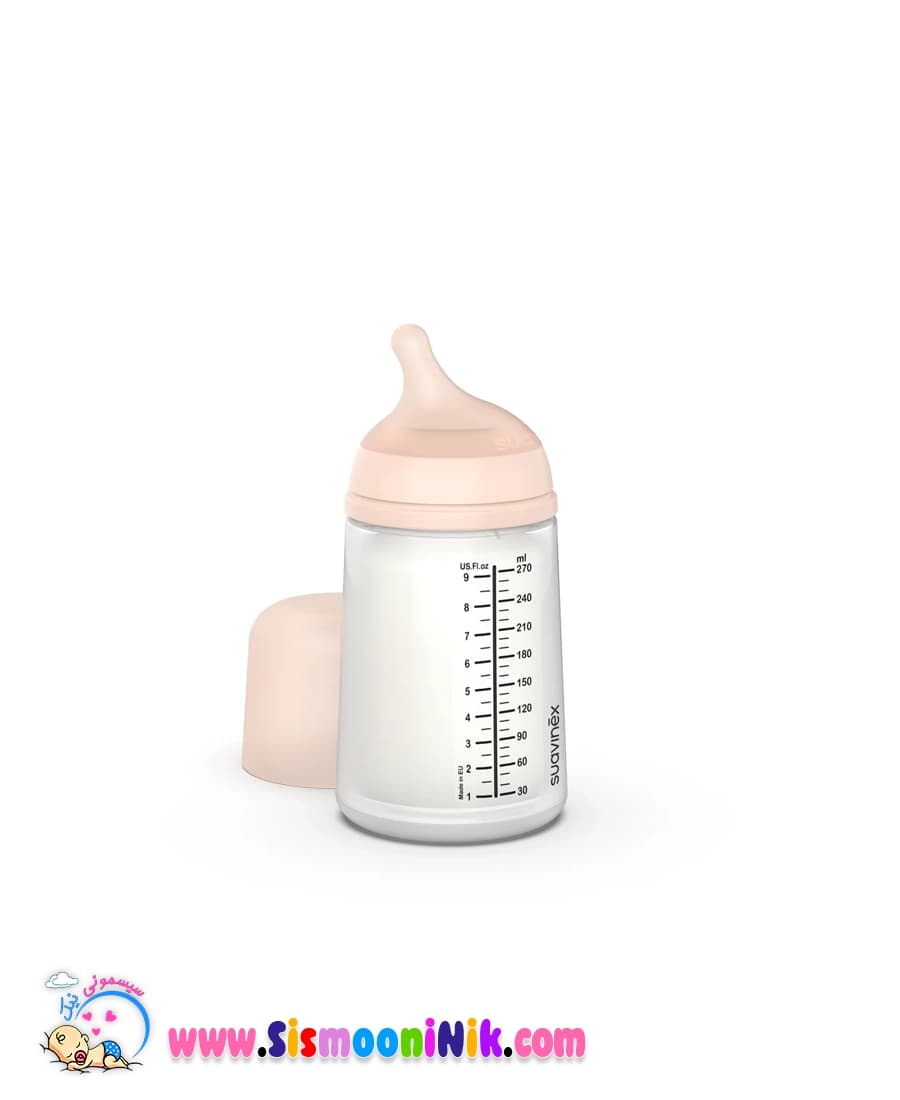 شیشه شیر سیلیکونی زیرو +3 ماه سواوینکس 270 میل