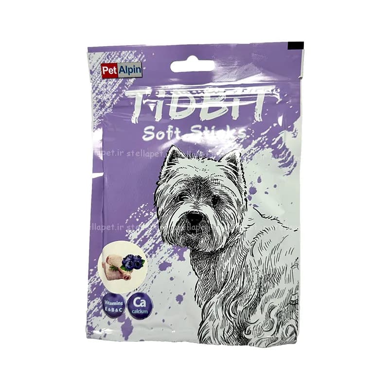 تشویقی سگ تیدبیت مرغ بولوبری 65g