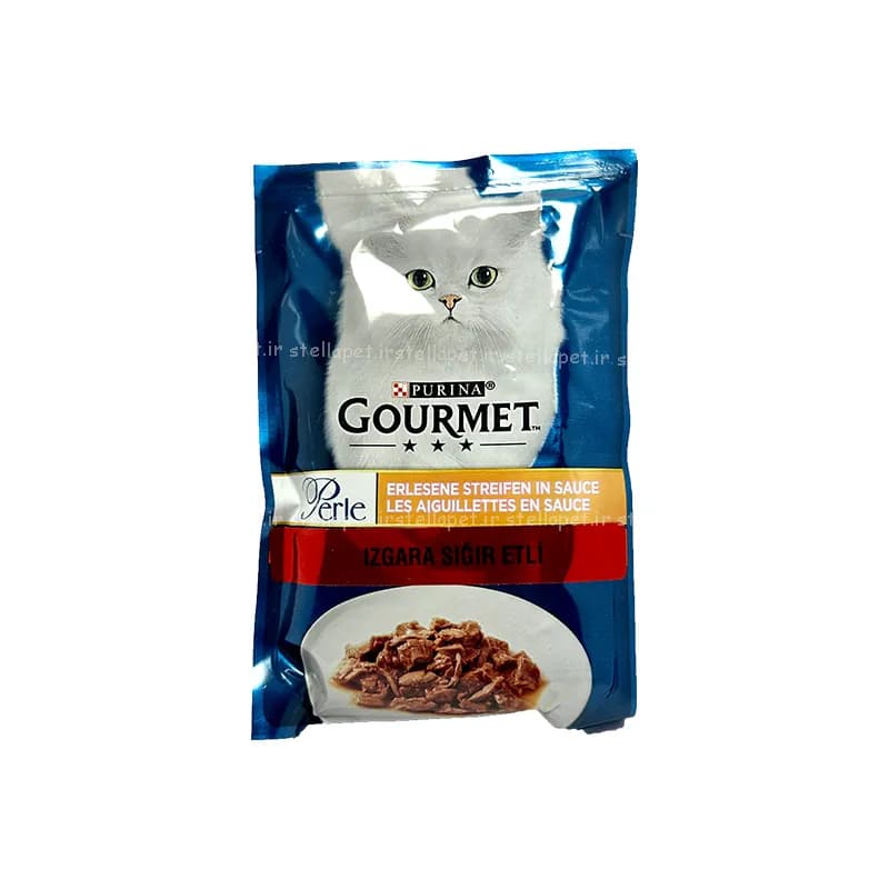 پوچ گربه گورمت گوشت گاو85g — تصویر ۲