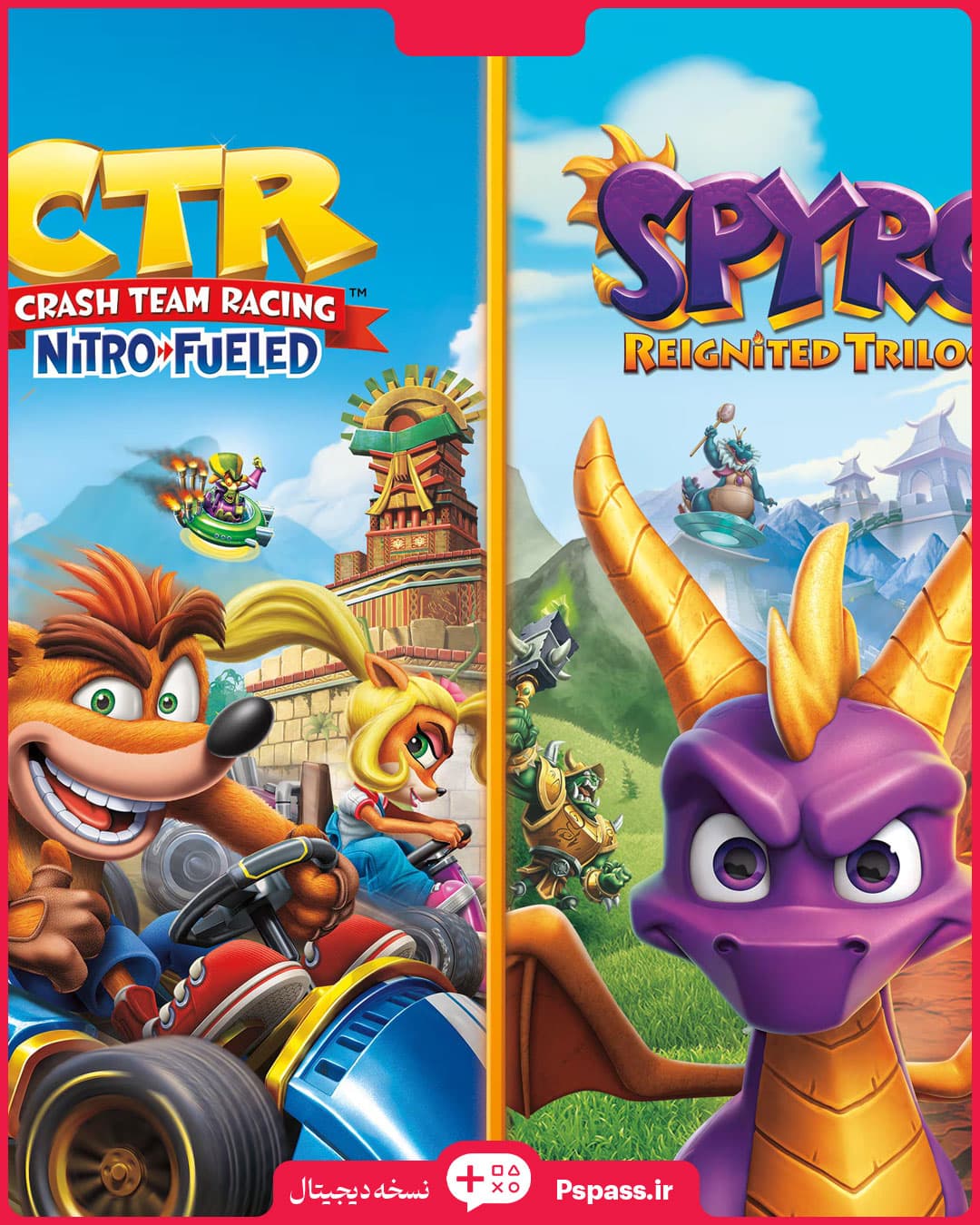 اکانت قانونی Crash Team Racing Nitro-Fueled + Spyro