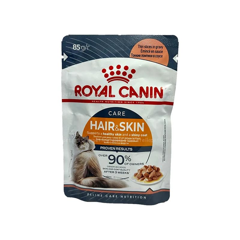 پوچ گربه رویال کنین مراقبت پوست و مو85g