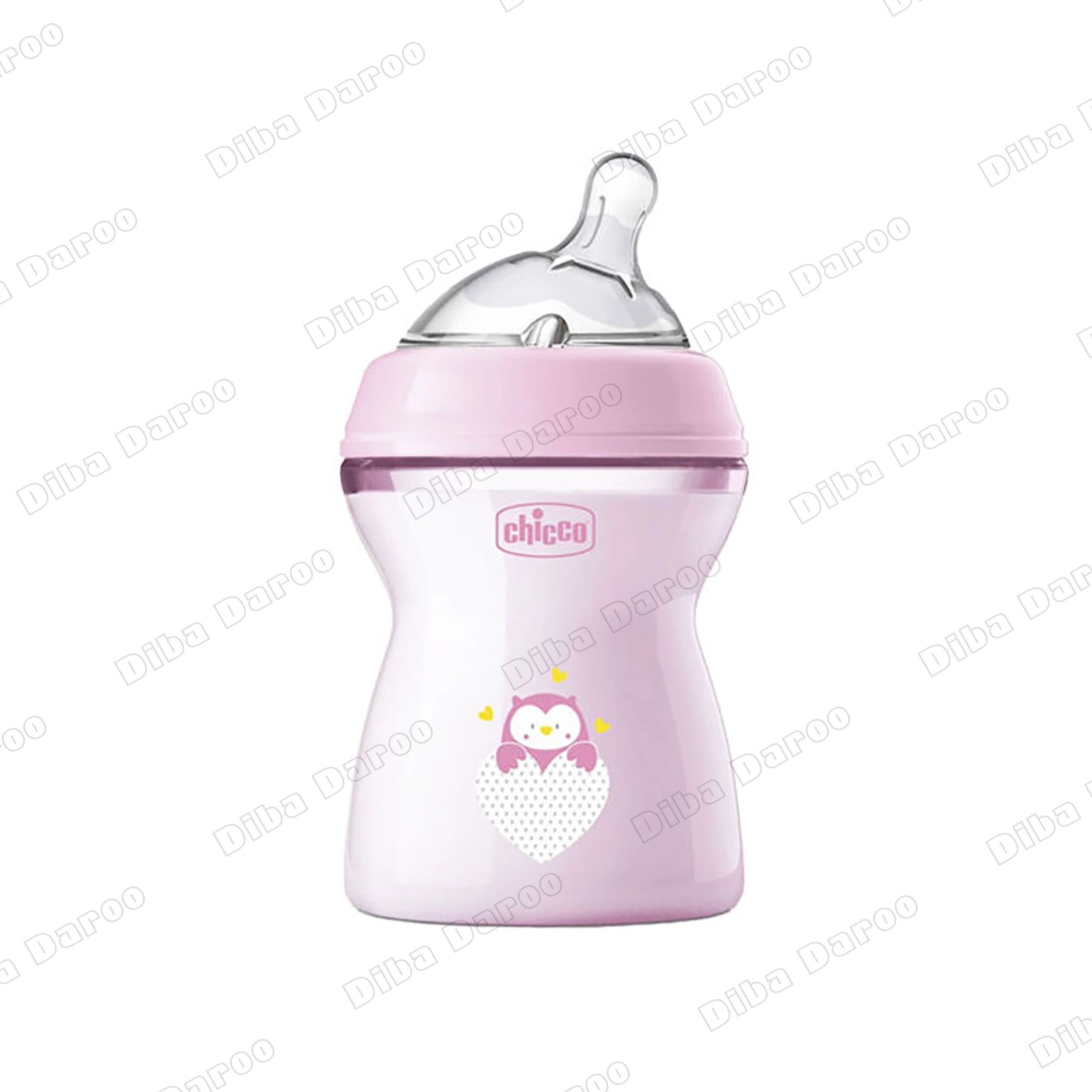 شیشه شیر نچرال فیلینگ چیکو 150 میلی از بدو تولد رنگ صورتی