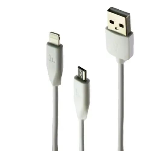 کابل میکرو هوکو 1متری HOCO USB X1-2IN 1 — تصویر ۲