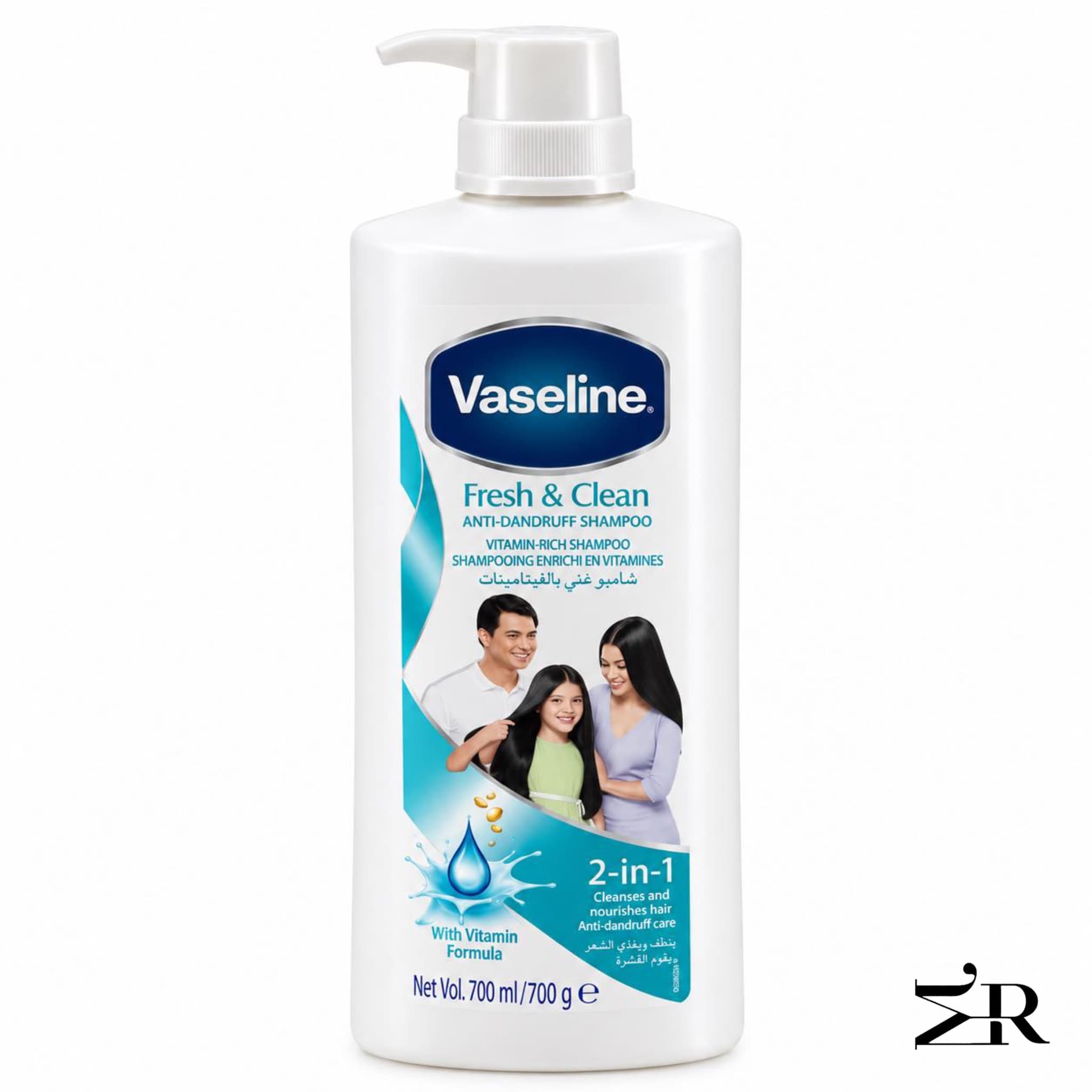 شامپو وازلین فرش اند کلین ضد شوره ۷۰۰ میل | Vaseline Fresh & Clean Anti-Dandruff Shampoo