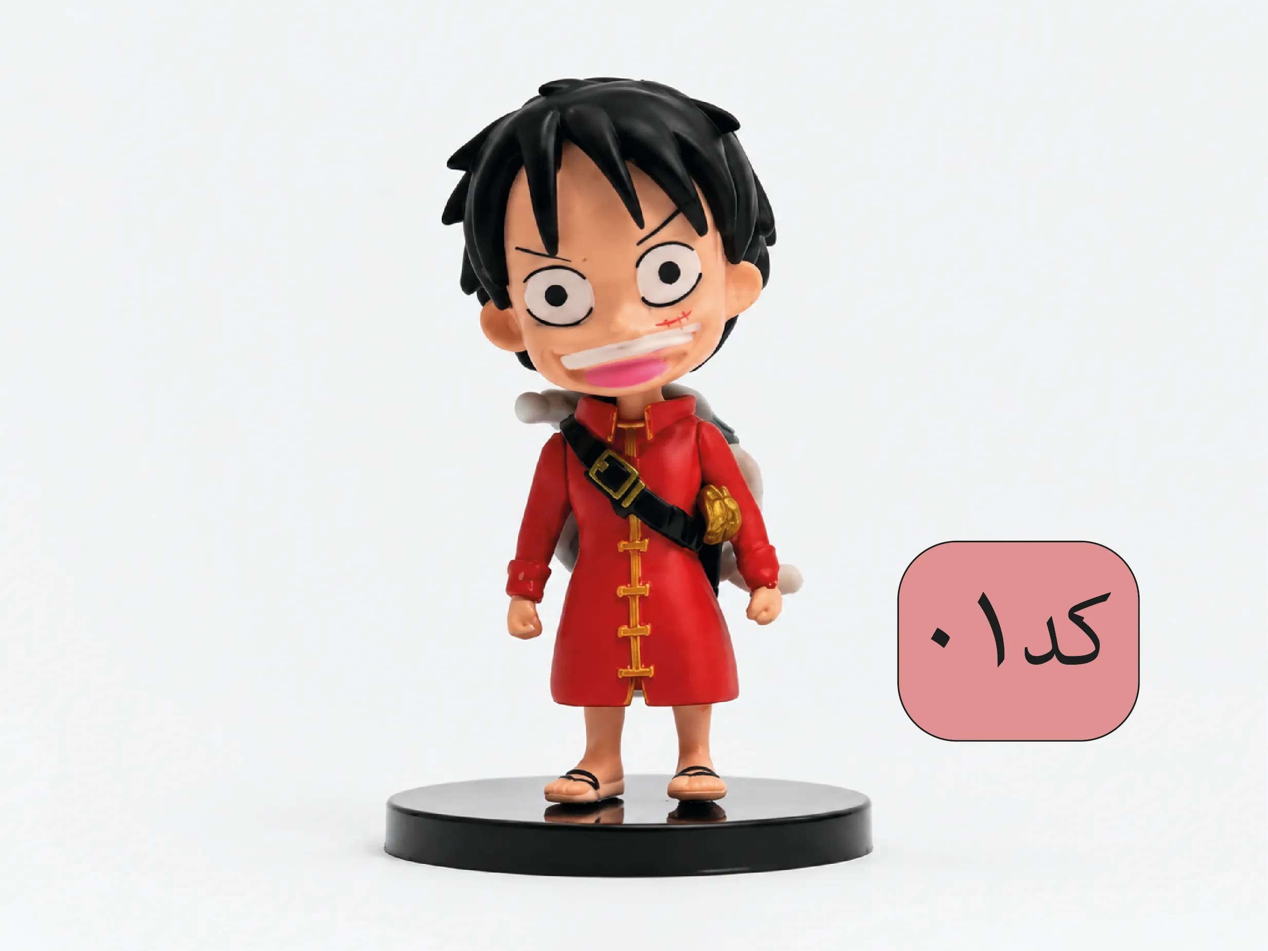 اکشن فیگور Banpresto لوفی نسخه ماجراجویی وان پیس با کلاه قرمز، کوله‌پشتی و کلاه حصیری آویزان — تصویر ۹