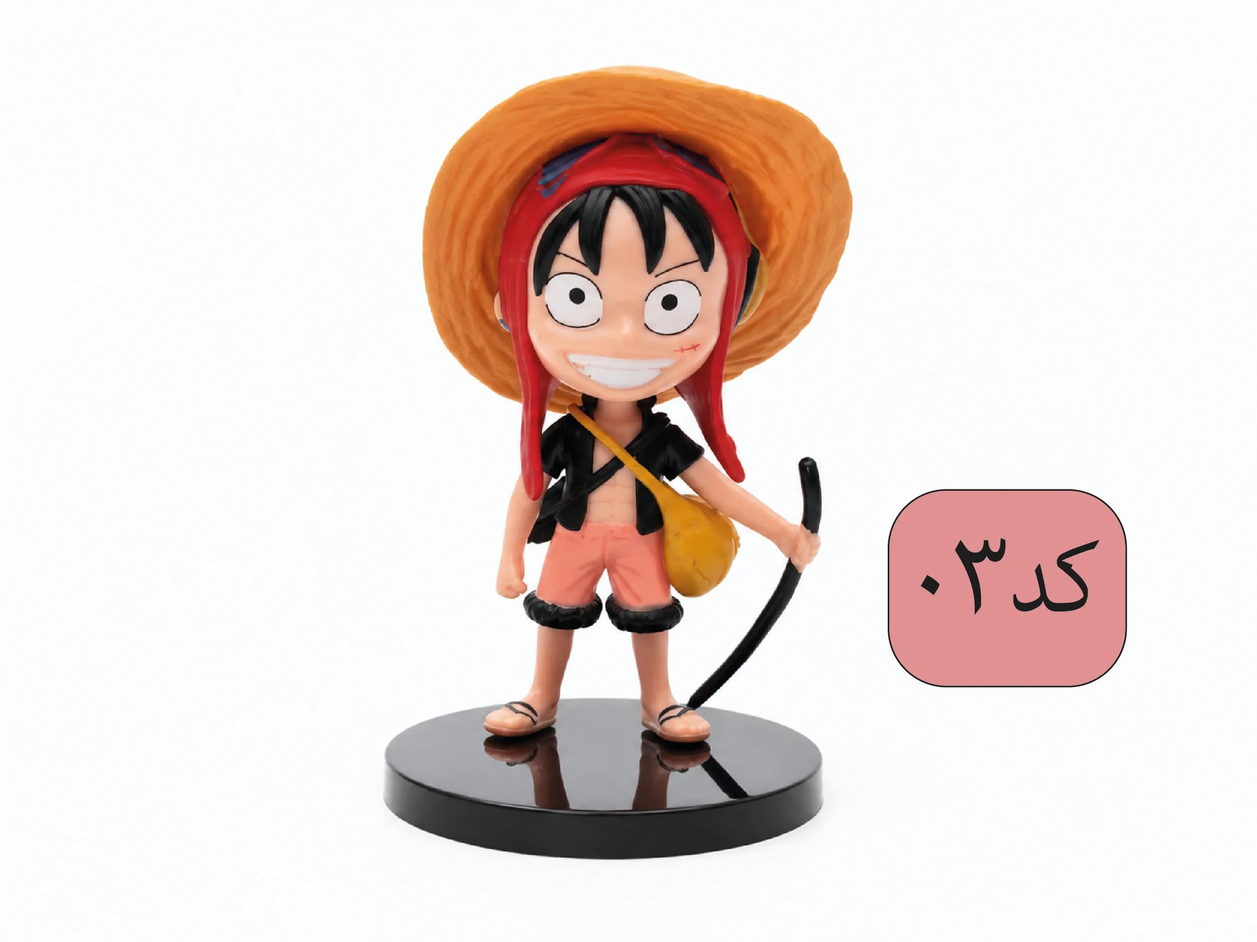 اکشن فیگور Banpresto لوفی نسخه ماجراجویی وان پیس با کلاه قرمز، کوله‌پشتی و کلاه حصیری آویزان — تصویر ۱۱