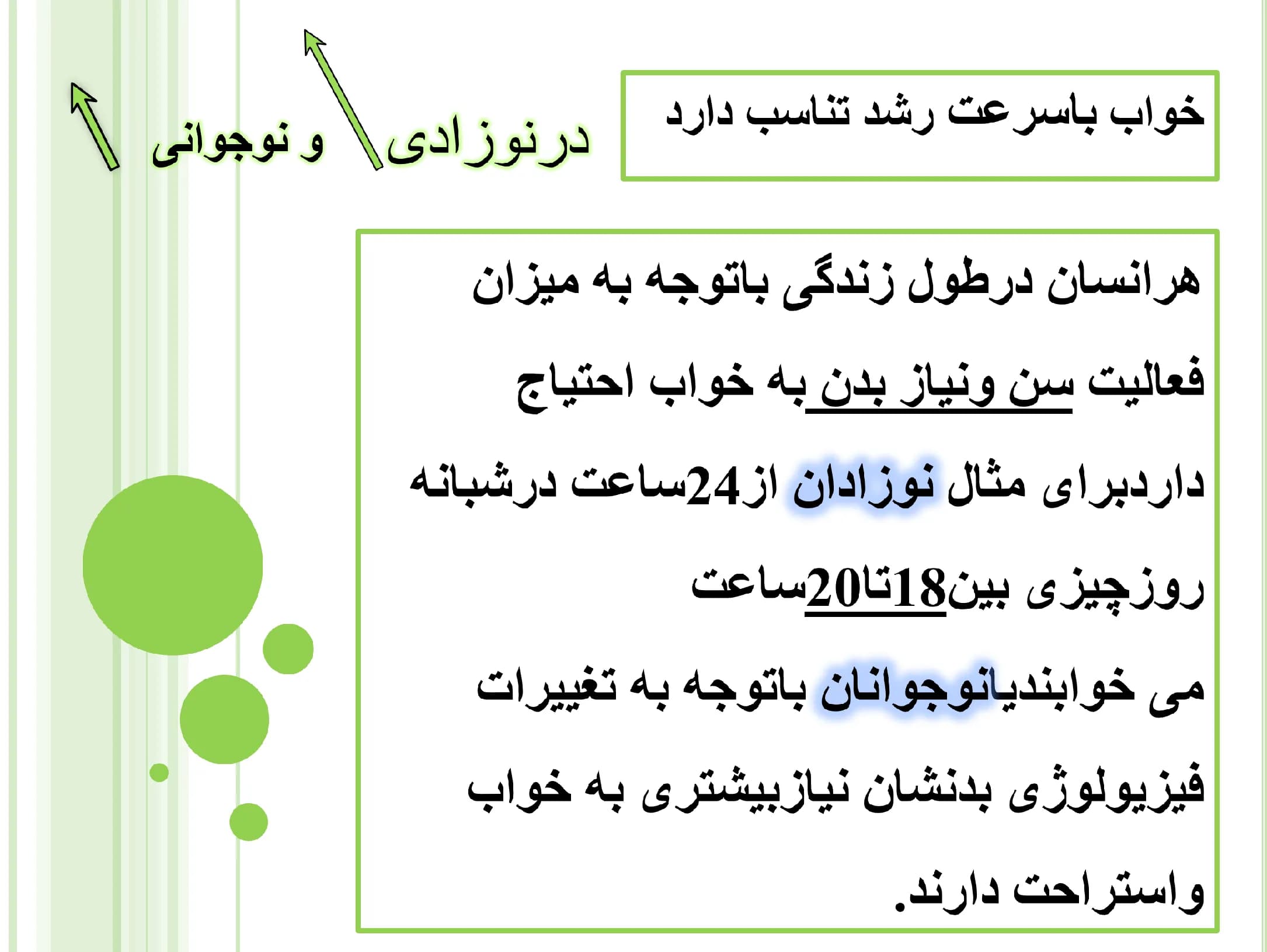 پاورپوینت خواب کودکان — تصویر ۴