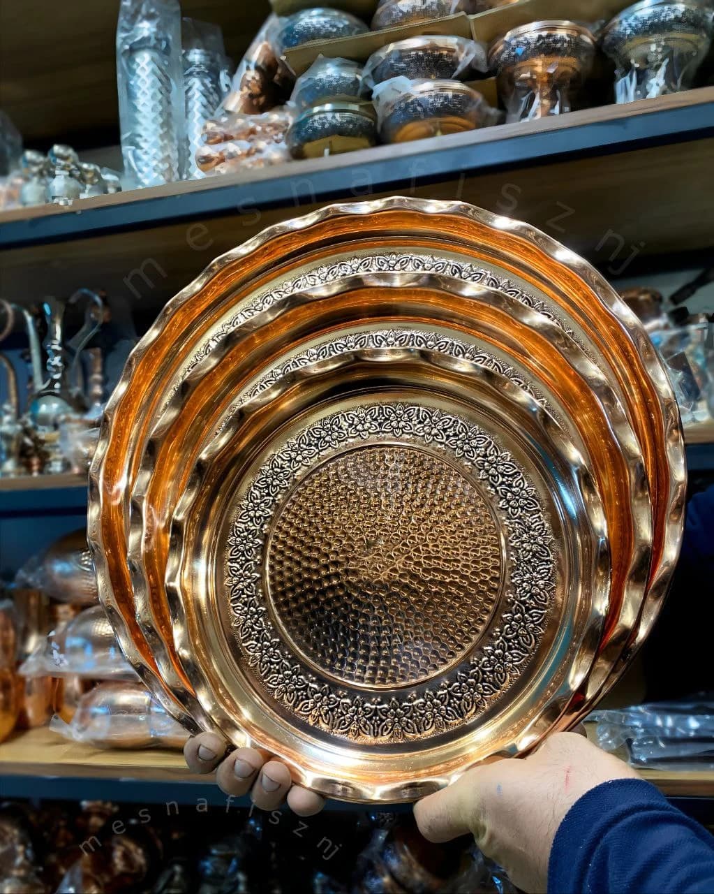 سینی مسی گلبرگ نانو شده قطر 33 — تصویر ۴