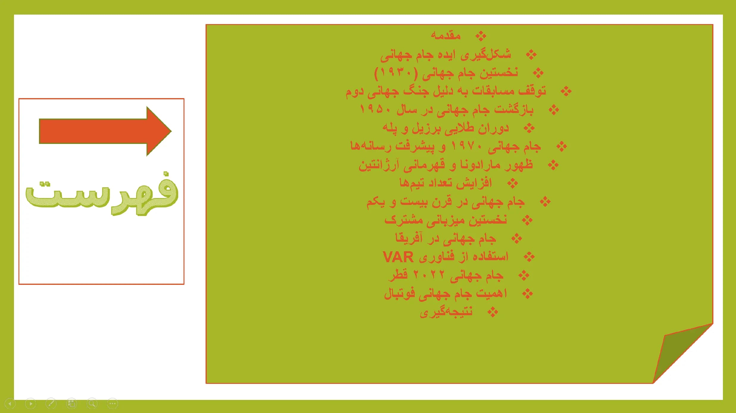 پاورپوینت تاریخچه جام جهانی فوتبال — تصویر ۲