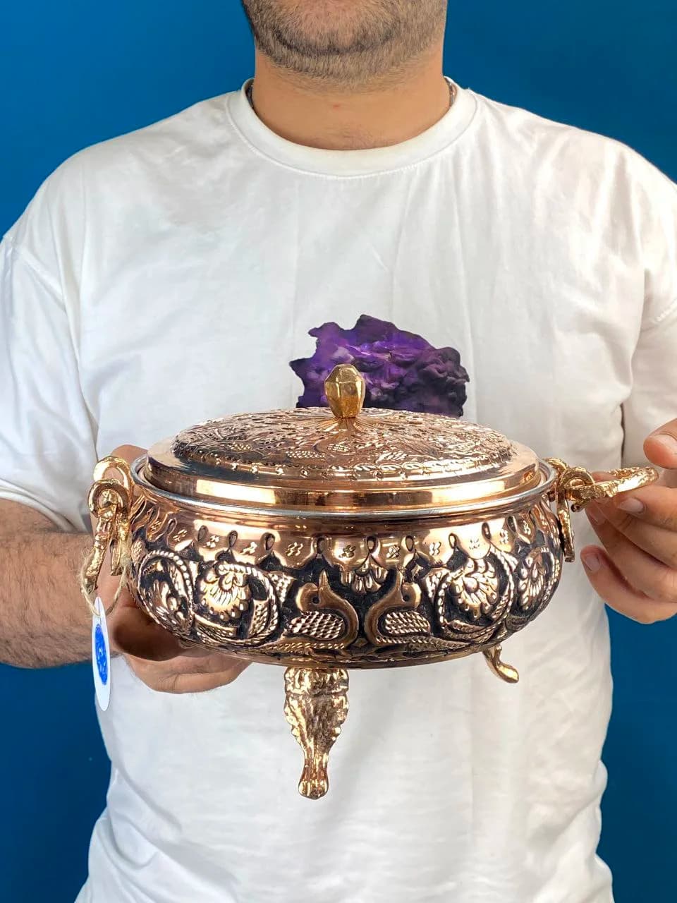 گزخوری سه پایه مسی سایز بزرگ