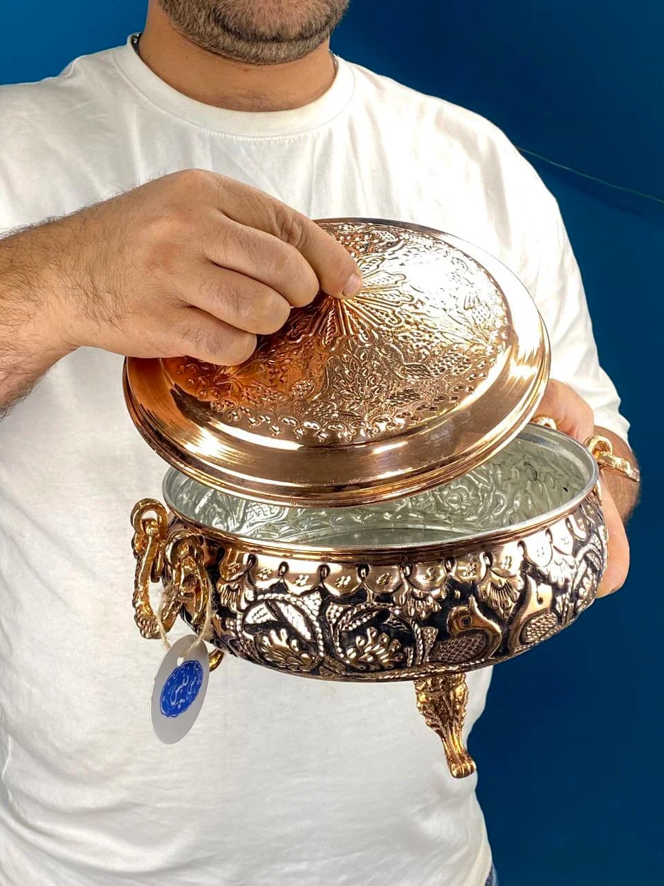 گزخوری مسی سه پایه سایز کوچک — تصویر ۲