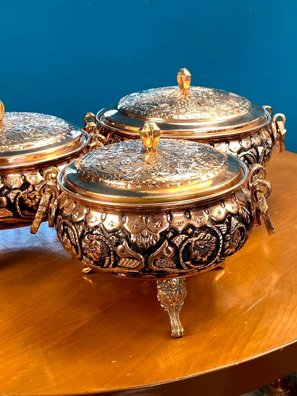 گزخوری مسی سه پایه سایز کوچک — تصویر ۳