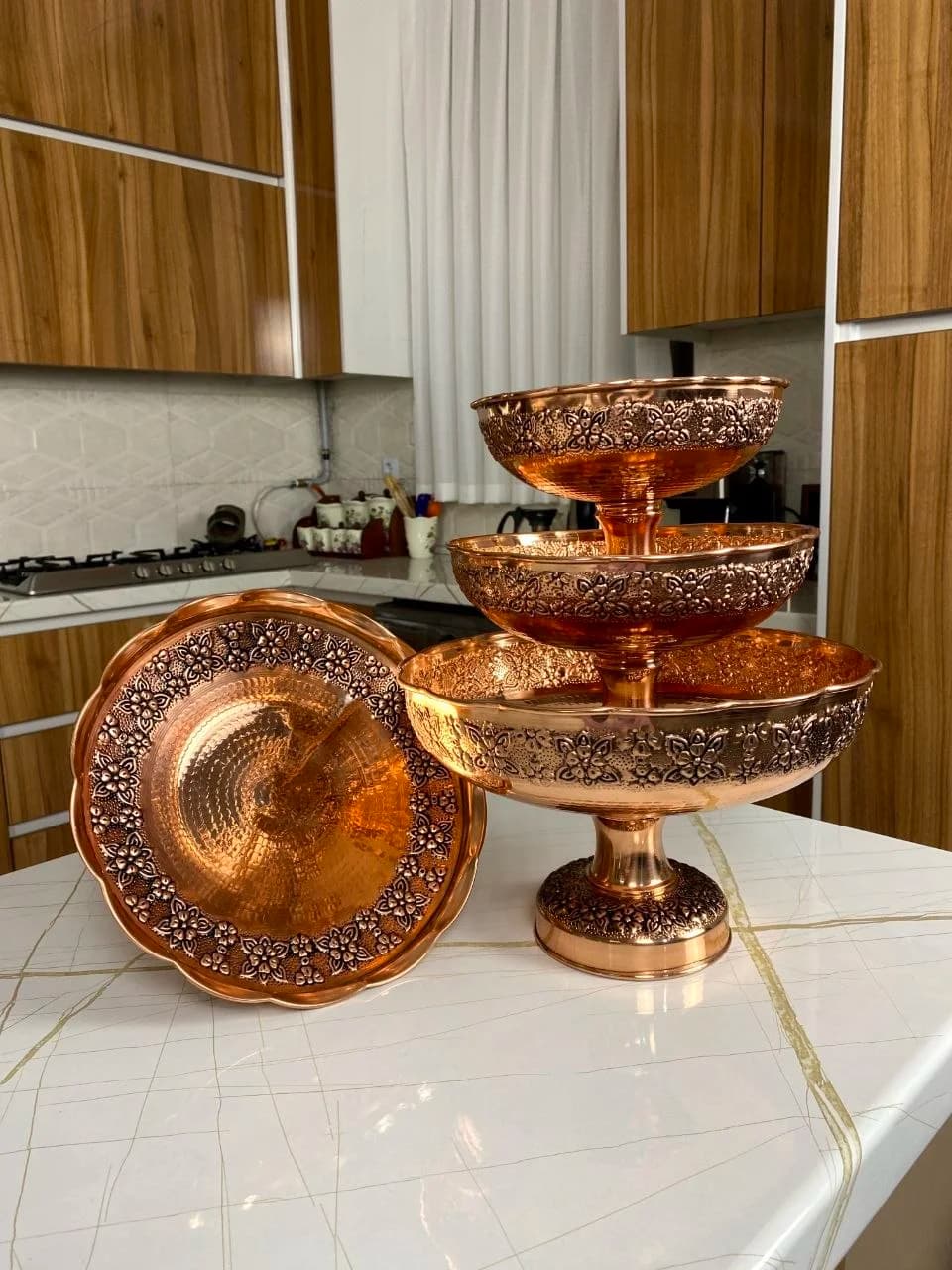 سرویس پذیرایی مسی گلبرگ مهگل نانوشده