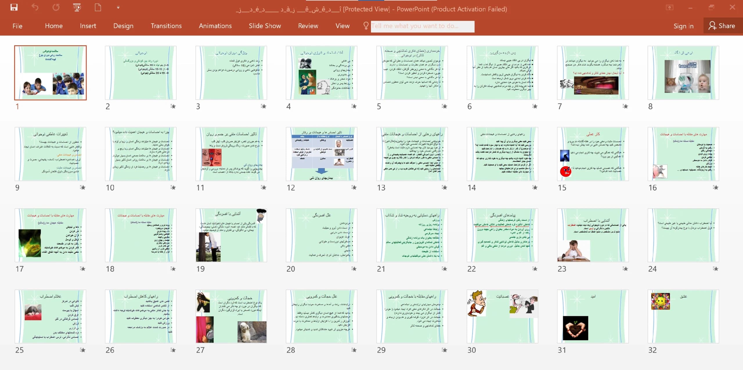 پاورپوینت (سلامت نوجوانی) سلامت روانی دوران بلوغ — تصویر ۶