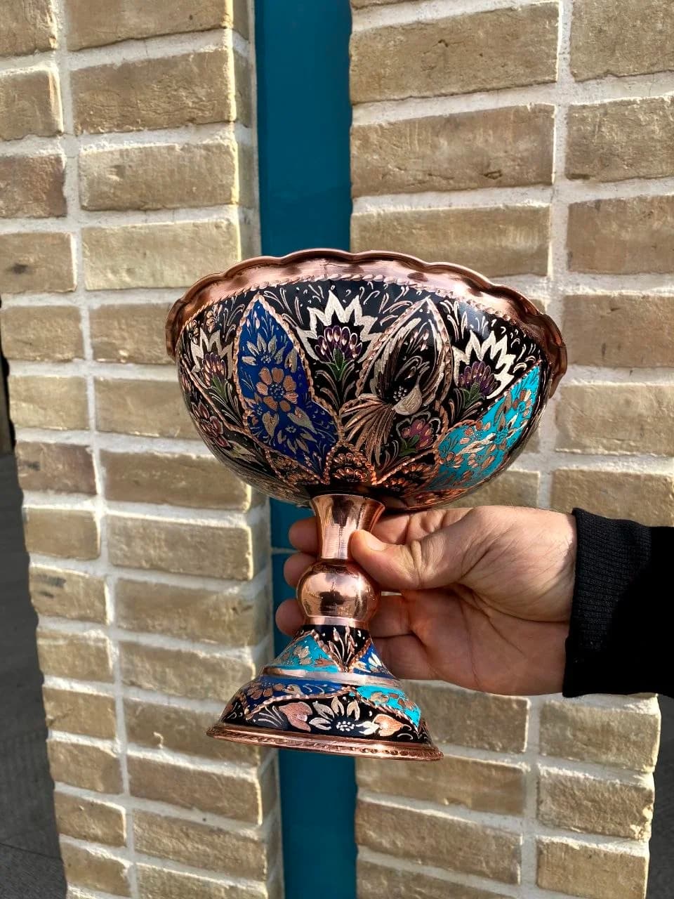 سرویس پذیرایی مسی الماس‌تراش فاخر هما — تصویر ۵