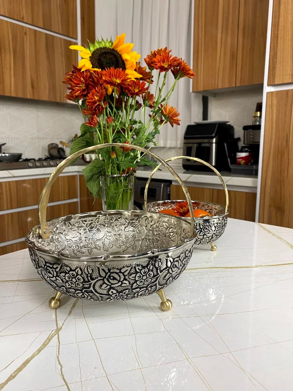 سبد مسی گلبرگ با آبکاری کروم