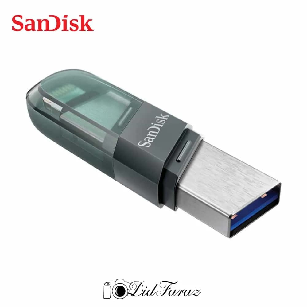 فلش مموری سن دیسک مدل iXPAND Flip ظرفیت 128 گیگابایت — تصویر ۳