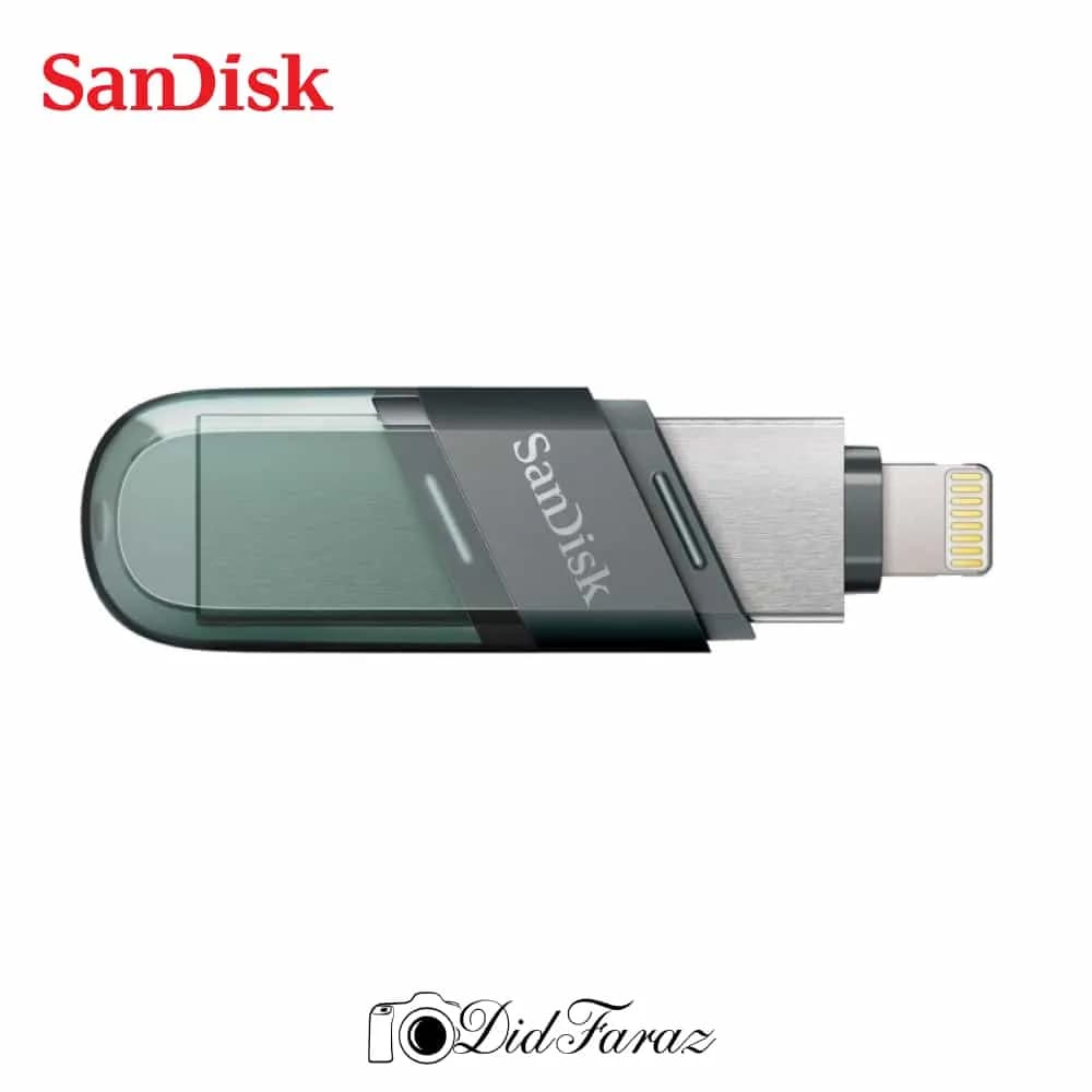 فلش مموری سن دیسک مدل iXPAND Flip ظرفیت 128 گیگابایت