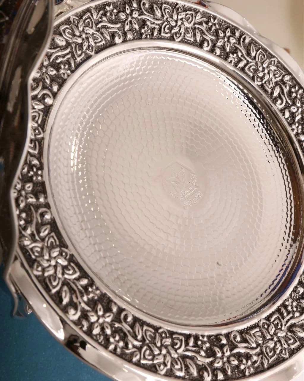 شیرینی خوری مسی بهار با آبکاری کروم — تصویر ۲