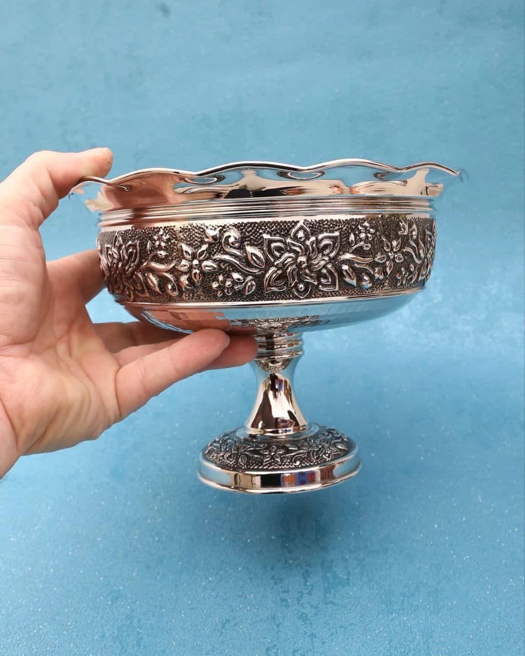 سرویس پذیرایی مسی کروم بهار سیاه‌قلم — تصویر ۳