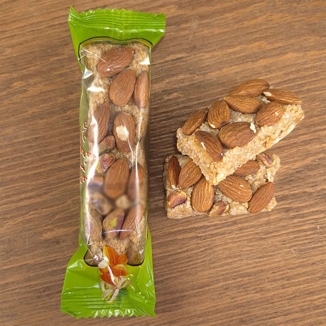 معجون کنجدی با مغز پسته و بادام درختی [کارتنی] — تصویر ۴