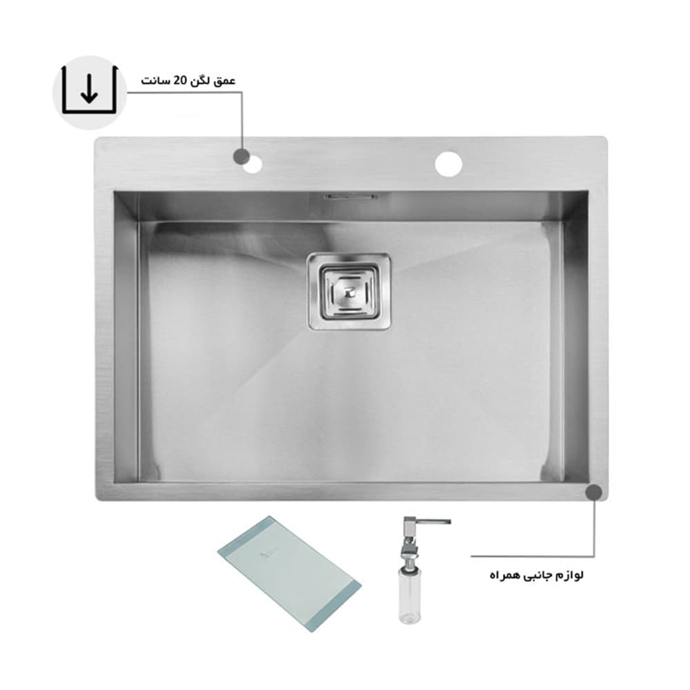 سینک اخوان توکار کد 336 — تصویر ۱۰