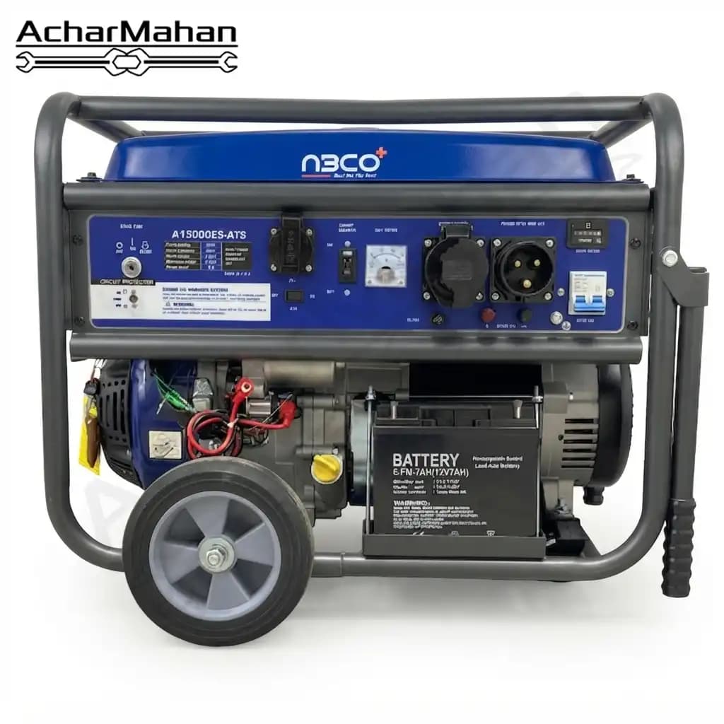 موتور برق آبکو ۸.۵ کیلووات مدل A15000ES-ATS به همراه تابلو ATS اتومات