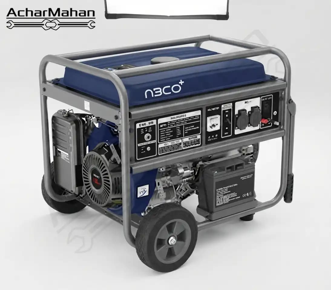 موتور برق ۷.۵ کیلووات استارتی آبکو (ABCO) مدل A10000ES | موتور ۱۶ اسب | سیم‌پیچ مس