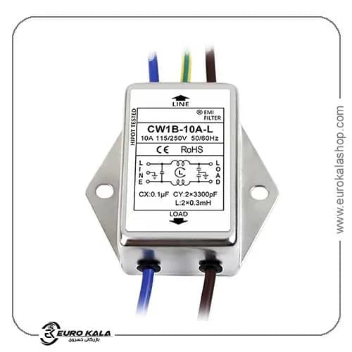فیلتر نویز برق EMI مدل CW1B-10A تک فاز 220 ولت