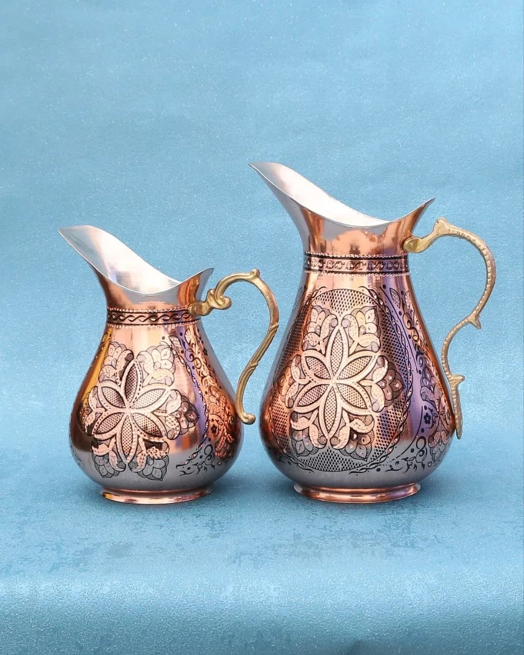 پارچ مسی اردکی تراش کوچک — تصویر ۲