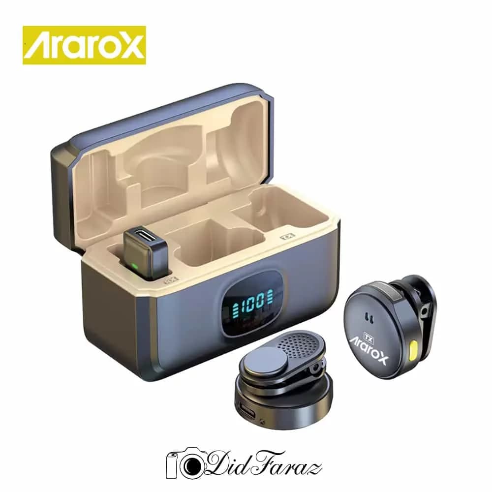 میکروفون بیسیم آراروکس Ararox Q8 Lightning Wireless Microphone — تصویر ۲