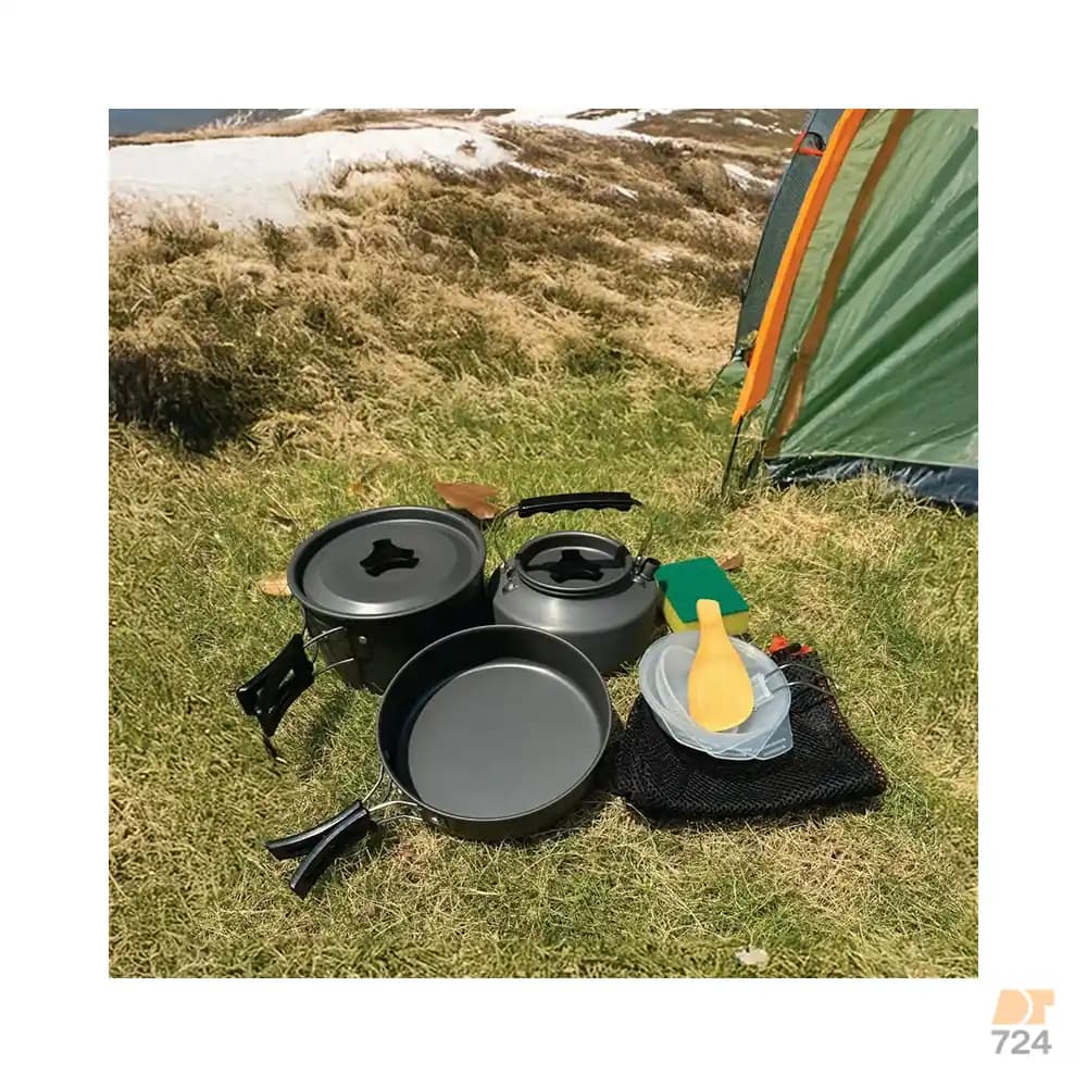 ست ظروف کمپینگ ۷ تکه گرین لاین – کد GN7N1COOKBK — تصویر ۲