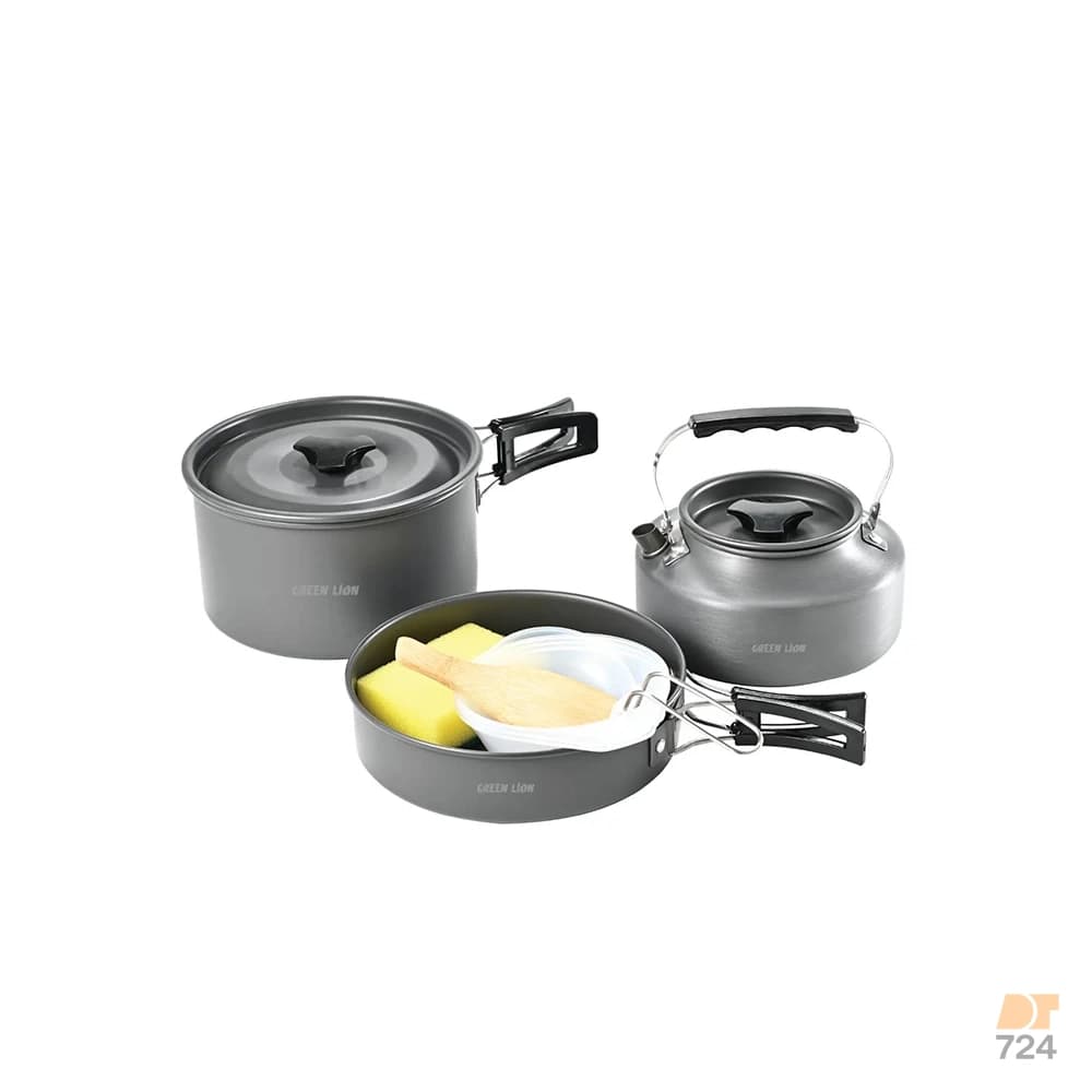 ست ظروف کمپینگ ۷ تکه گرین لاین – کد GN7N1COOKBK